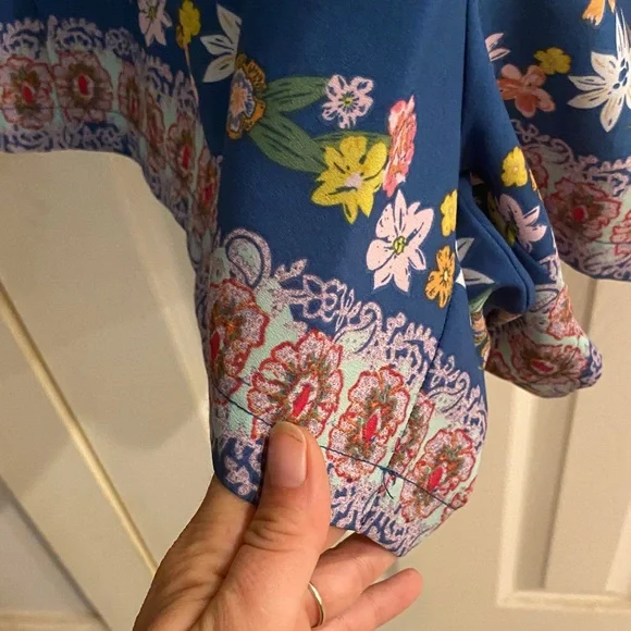 Tabitha Blue Floral Romper - Picture 4 of 9